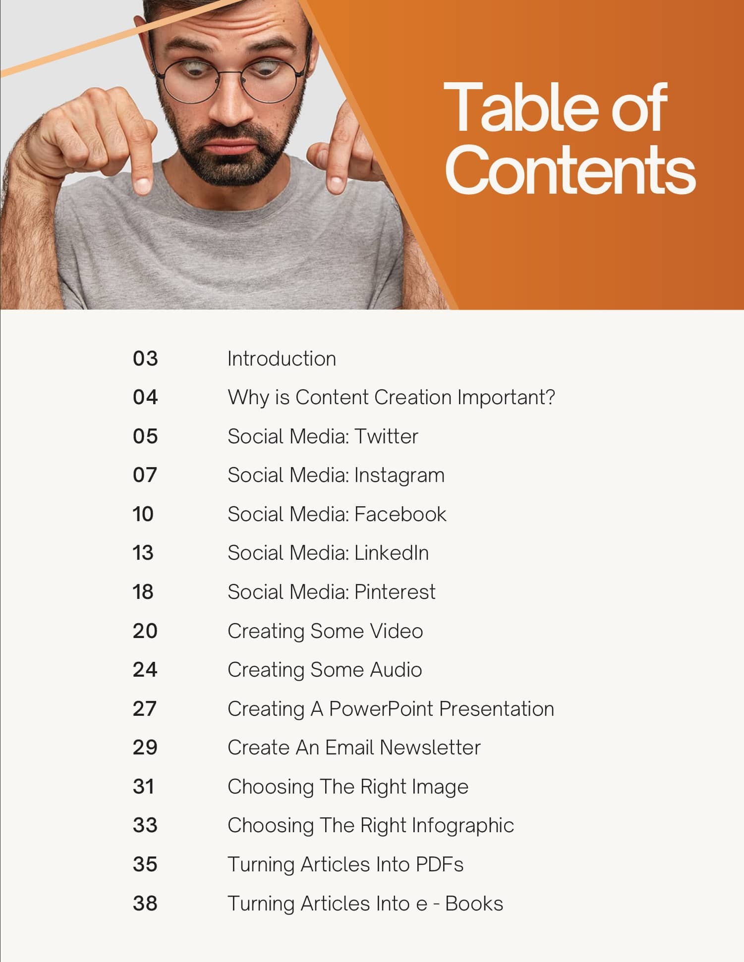 Table of contents