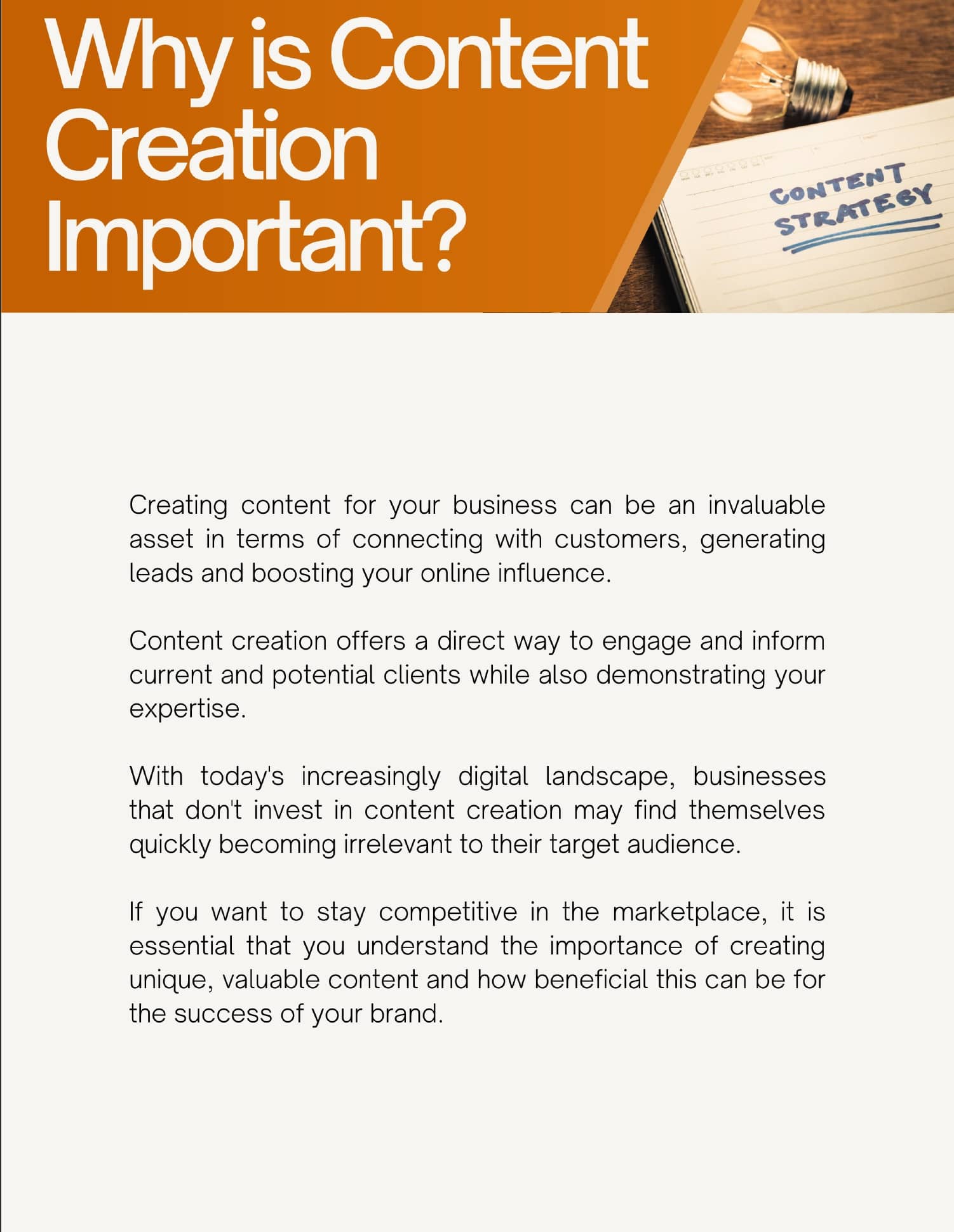 Why is Content Creation Important